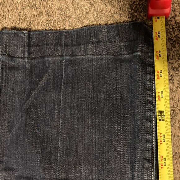 7 For All Mankind Jeans dojo Womens 31x29” Flare Low Rise Denim Stretch Blue - Picture 12 of 12